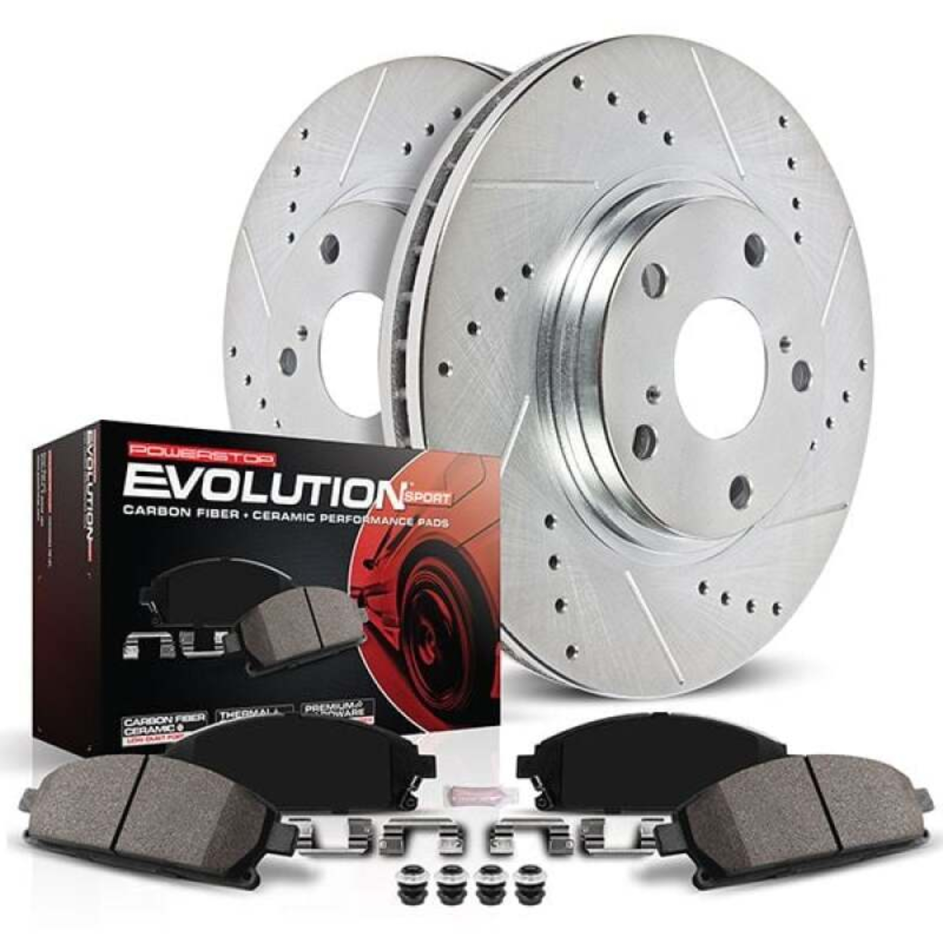 Picture of Power Stop 21-23 Ford Mustang Mach-E Front Z23 Evolution Brake Kit