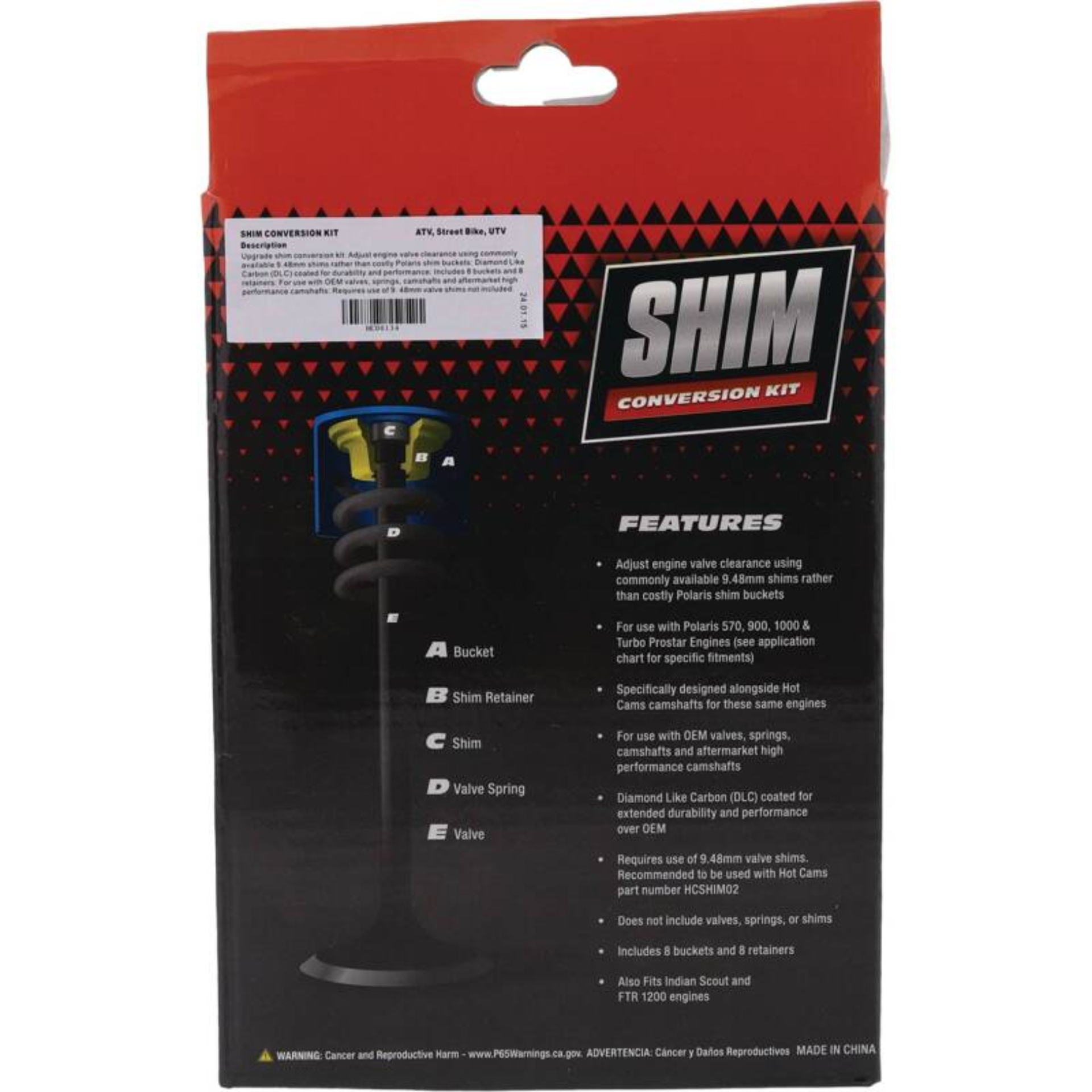 Picture of Hot Cams 19-20 FTR 1200 Rally LE/2019 FTR 1200 S Shim Conversion Kit