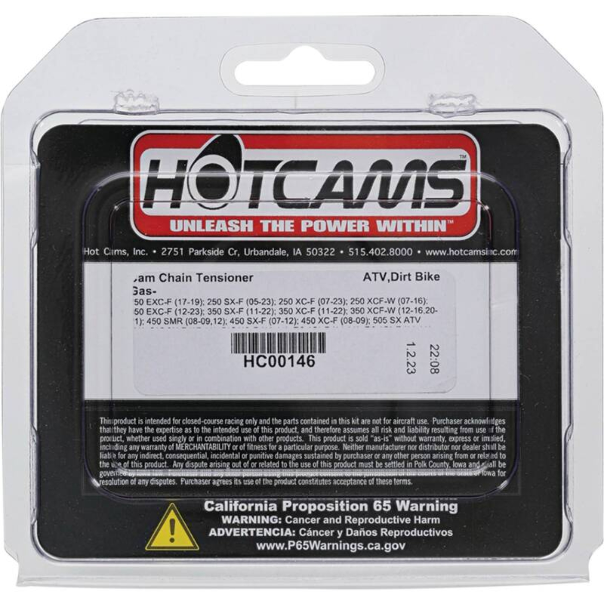 Picture of Hot Cams 17-19 250 EXC-F/05-23 250 SX-F Manual Cam Chain Tensioner