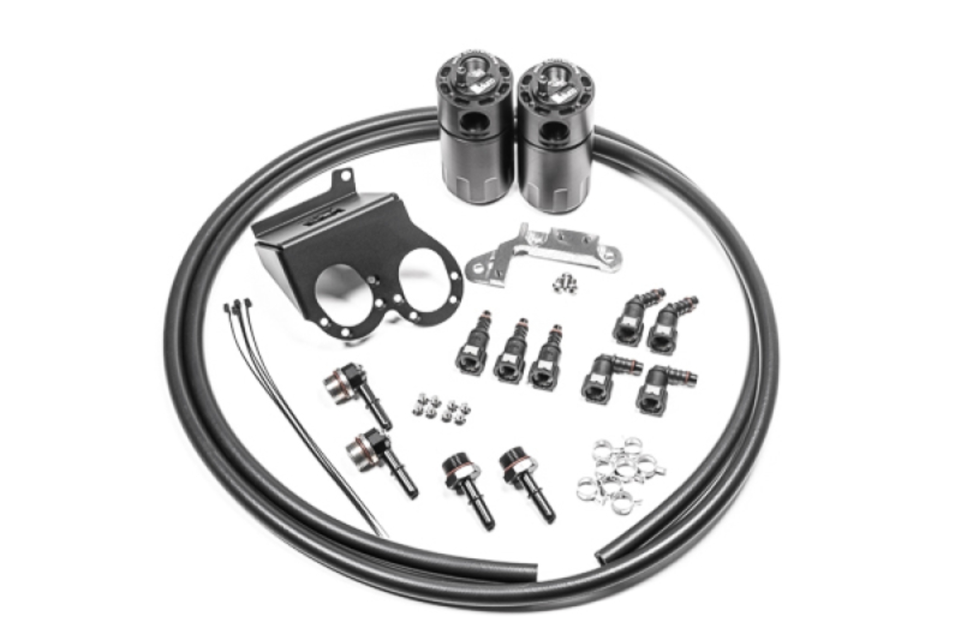 Picture of Radium 14-19 Chevrolet Corvette LT1 CCV Fluid Lock Dual Catch Can Kit