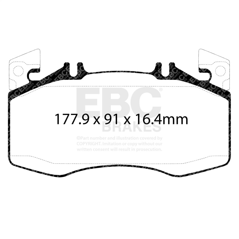 Picture of EBC Yellowstuff Brake Pad Sets - DP42424R