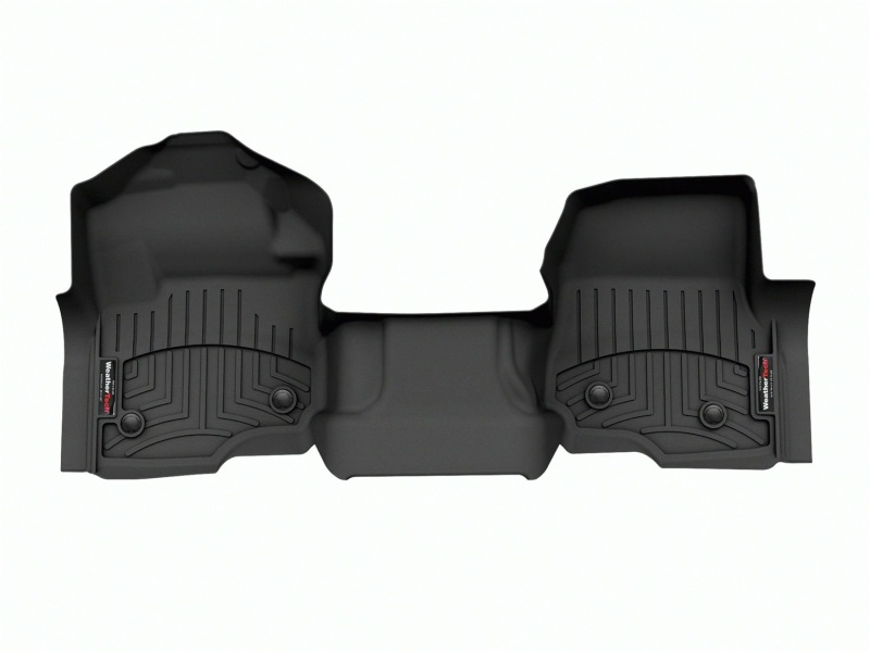 Picture of WeatherTech 23-24 Ford F-250/F-350/F-450/F-550 SuperCrew (Crew Cab) Vinyl Front FloorLiner - Black