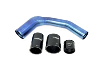 Picture of Torque Solution 2022+ Subaru WRX / 19-23 Subaru Ascent Titanium Top Mount Charge Pipe - Burnt Blue