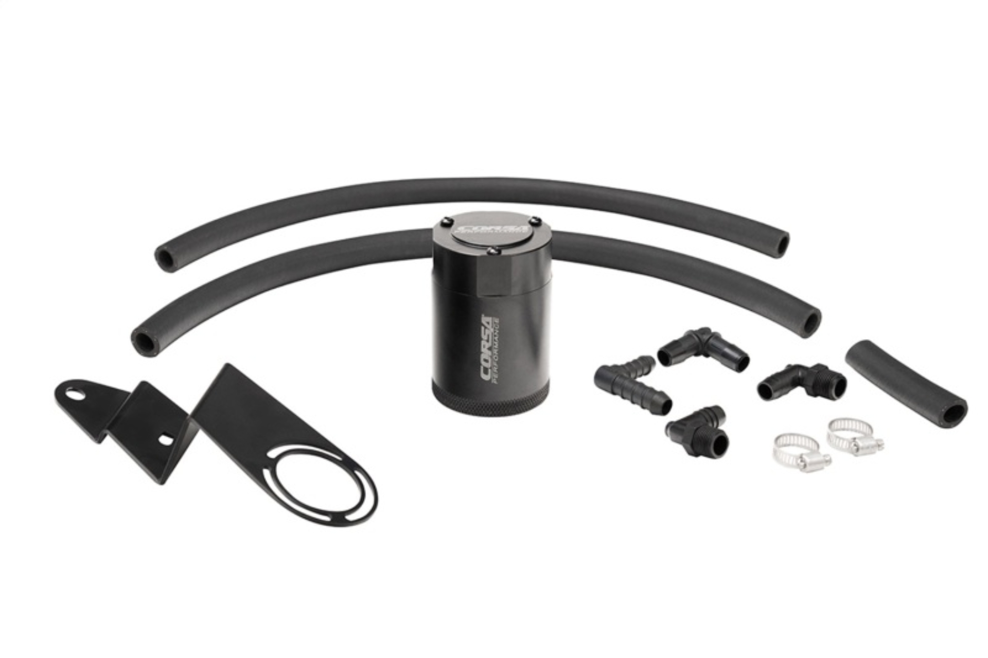 Picture of Corsa 2022-2025 Toyota Tundra 4WD 3.4L V6 Aluminum Oil Catch Can w/ Bracket