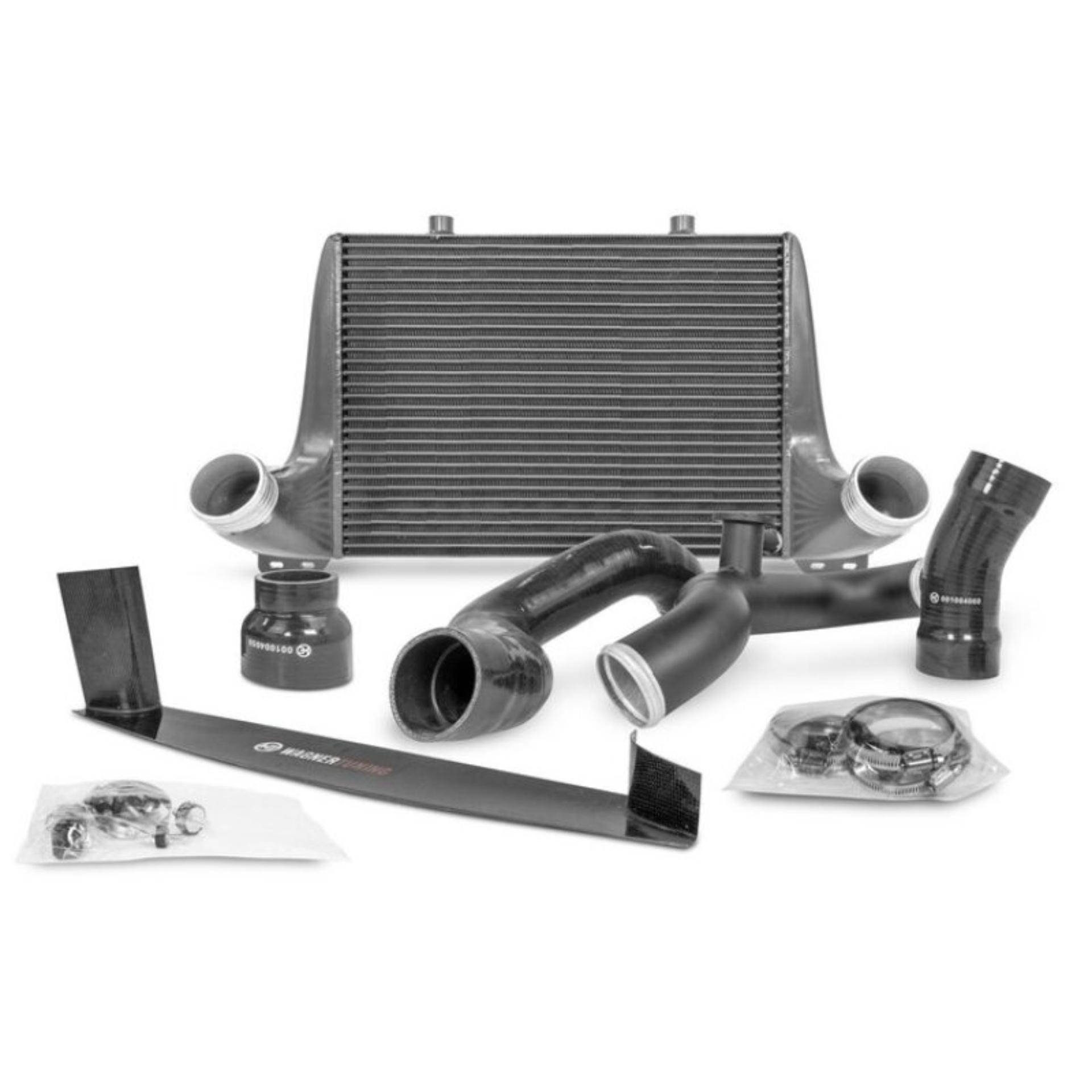 Picture of Wagner Tuning 15-23 Ford Mustang 2.3L Ecoboost EVO2 Competition Intercooler Kit w/Pipe