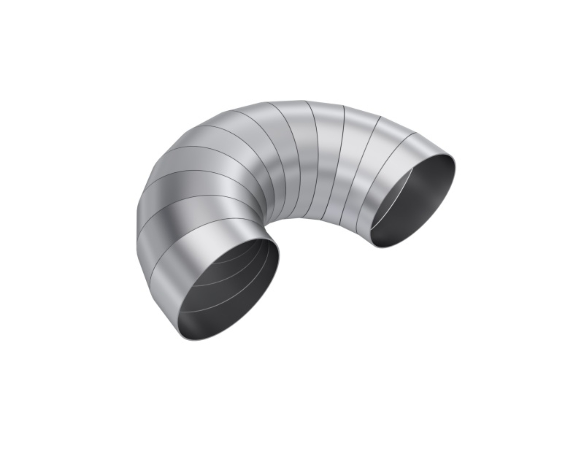 Picture of MBRP T304 Stainless Steel 5in Dia 180 Deg Universal Pie Cut Kit
