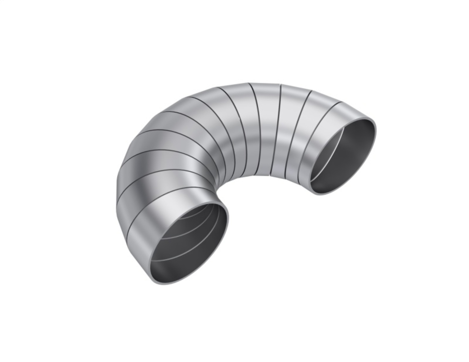 Picture of MBRP T304 Stainless Steel 2.25in Dia 180 Deg Universal Pie Cut Kit