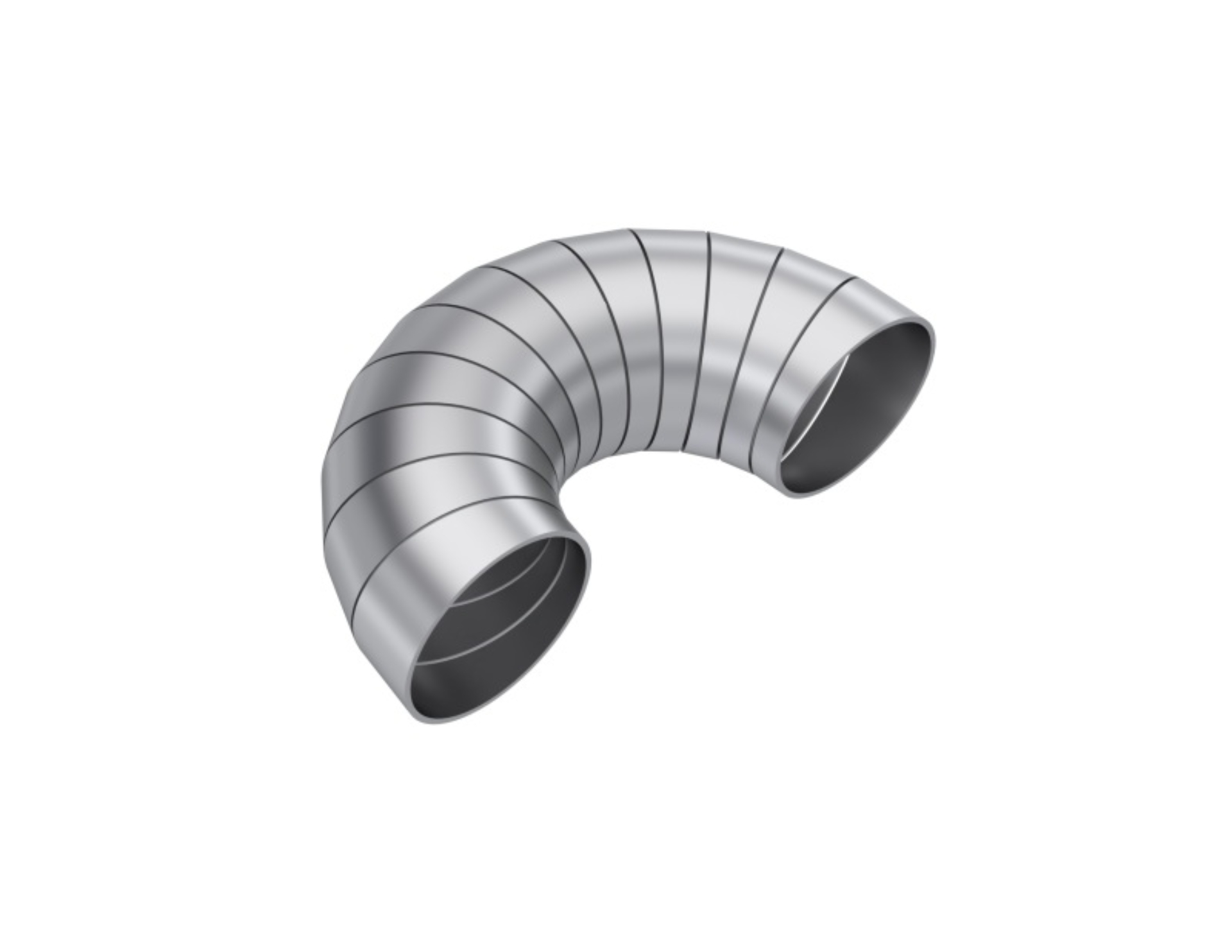 Picture of MBRP T304 Stainless Steel 2in Dia 180 Deg Universal Pie Cut Kit