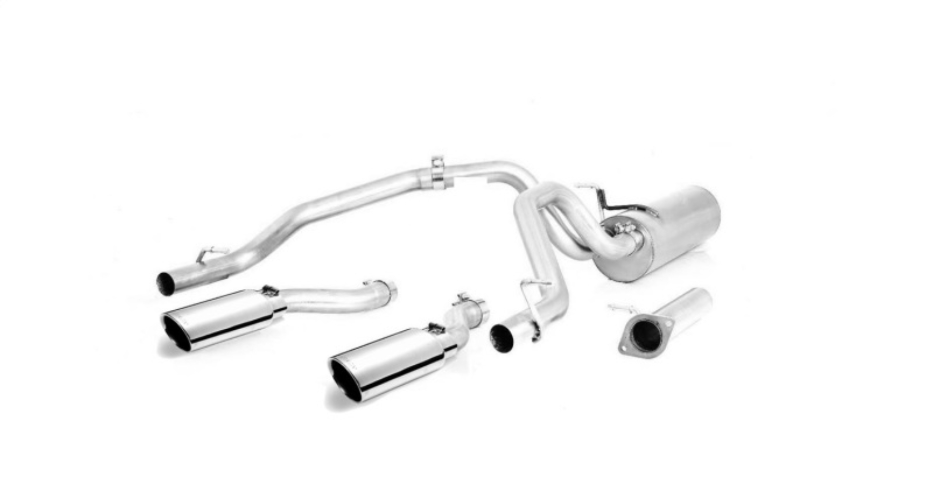 Picture of Gibson 25+ Dodge Ram 3.0L Crew Cab Std Bed Cat-Back Dual Sport Exhaust - Polished SS Tips