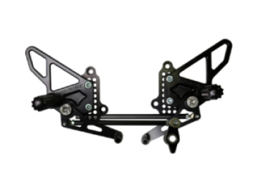 Picture of Vortex Racing 07-08 Ducati 1098,08-09 1098R,07-09 1098S,09-11 1198 Adjustable Rearsets- Black
