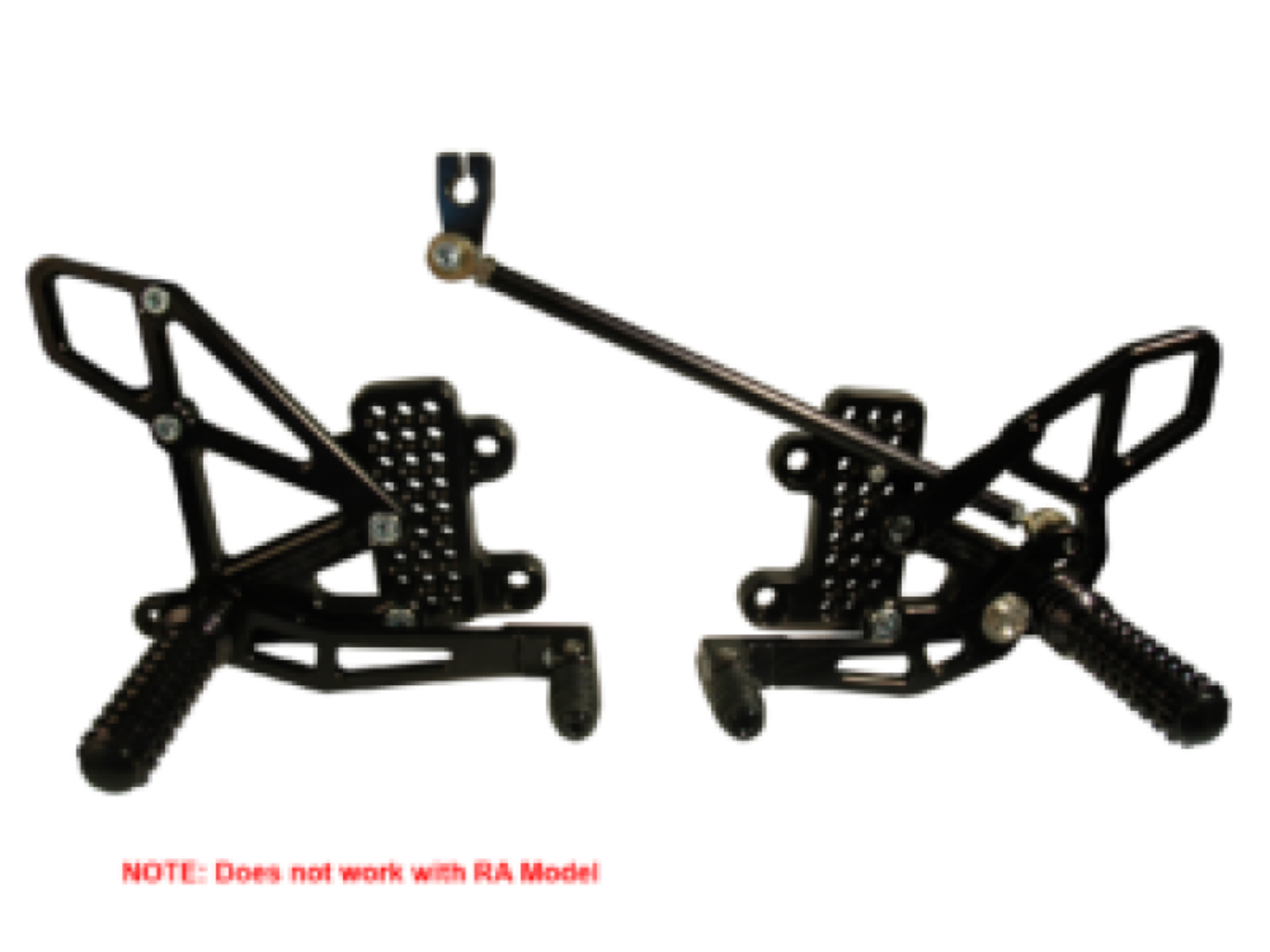 Picture of Vortex Racing 07-23 Honda CBR600 RR Adjustable Rearsets- Black