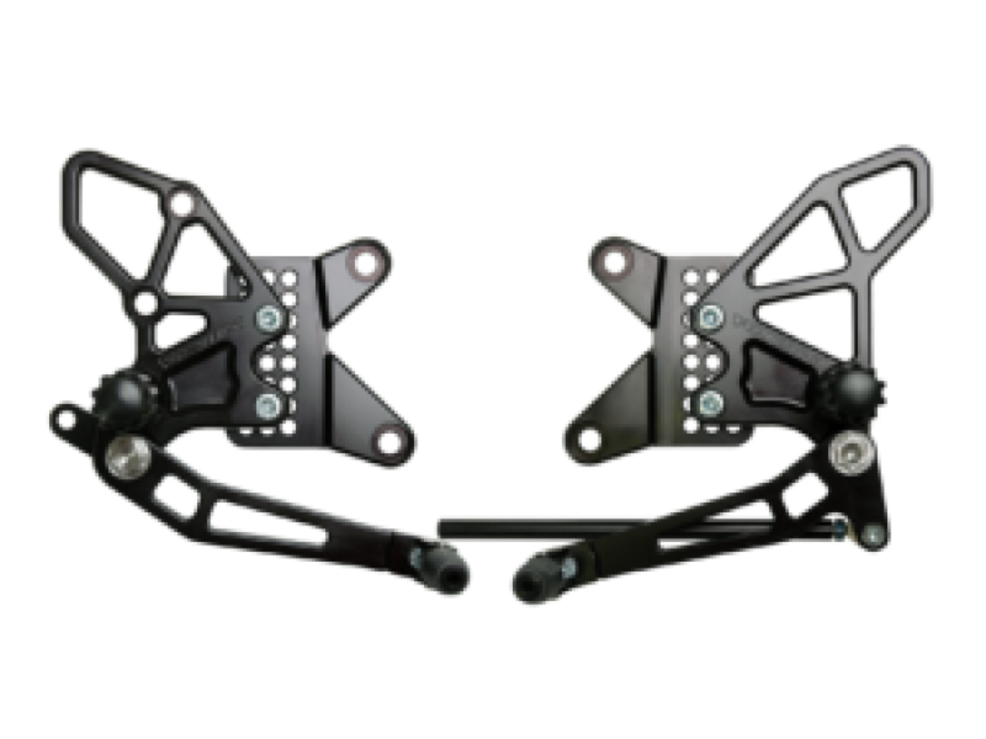 Picture of Vortex Racing 09-12 Kawasaki ZX600 Ninja ZX-6R Adjustable Rearsets- Black