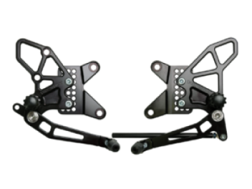 Picture of Vortex Racing 09-12 Kawasaki ZX600 Ninja ZX-6R Adjustable Rearsets- Black