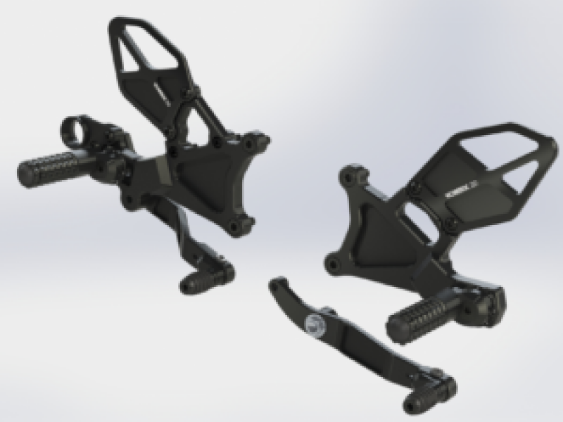 Picture of Vortex Racing 06-23 Yamaha YZF-R6 Rear Set- Black