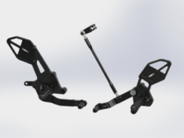 Picture of Vortex Racing 15-17 Yamaha FZ-07,18-24 Yamaha MT-07 Rear Set- Black