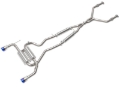 Picture of aFe 14-15 Infiniti Q50 V6 3.7L Takeda 2-1/2in 304 SS Cat-Back Exhaust System w/ Blue Flame Tips