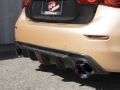 Picture of aFe 14-15 Infiniti Q50 V6 3.7L Takeda 2-1/2in 304 SS Cat-Back Exhaust System w/ Blue Flame Tips
