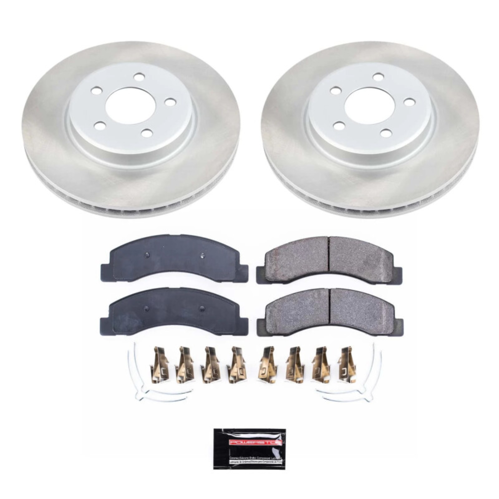 Picture of Power Stop 99-04 Ford F-350 Super Duty Front Semi-Coated Rotor Kit