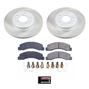 Picture of Power Stop 99-04 Ford F-350 Super Duty Front Semi-Coated Rotor Kit