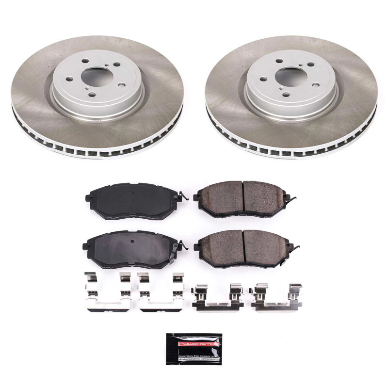 Picture of Power Stop 10-14 Subaru Outback Front Semi-Coated Rotor Kit