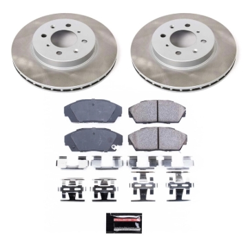 Picture of Power Stop 90-93 Honda Civic Front Semi-Coated Rotor Kit