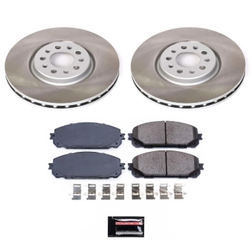 Picture of Power Stop 16-22 Jeep Cherokee Front Semi-Coated Rotor Kit