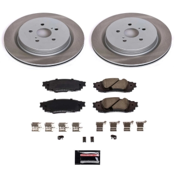 Picture of Power Stop 18-22 Lexus RX450hL Rear Semi-Coated Rotor Kit