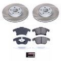 Picture of Power Stop 17-20 Lincoln MKZ Front Semi-Coated Rotor Kit
