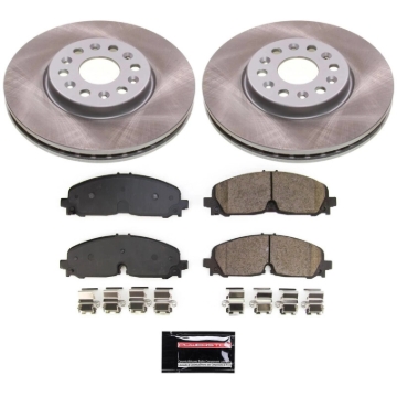 Picture of Power Stop 21-22 GMC Acadia Front Semi-Coated Rotor Kit