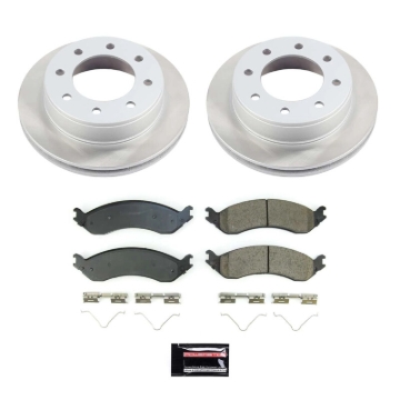 Picture of Power Stop 21-22 GMC Savana 3500 Rear Semi-Coated Rotor Kit