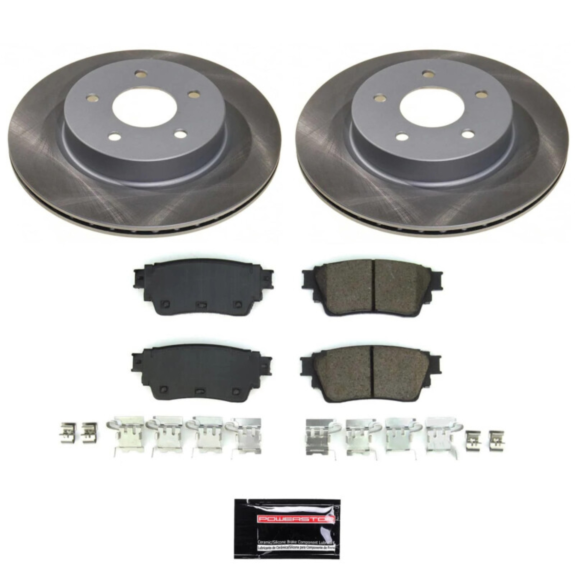 Picture of Power Stop 21-23 Nissan Rogue Rear Semi-Coated Rotor Kit