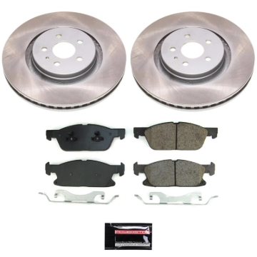 Picture of Power Stop 17-20 Lincoln MKZ Front Semi-Coated Rotor Kit