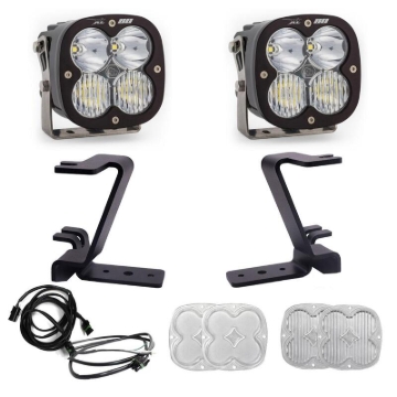 Picture of Baja Designs 2023+ Ford F250/F350 Super Duty XL80 Drive/Combo A-Pillar Kit - White