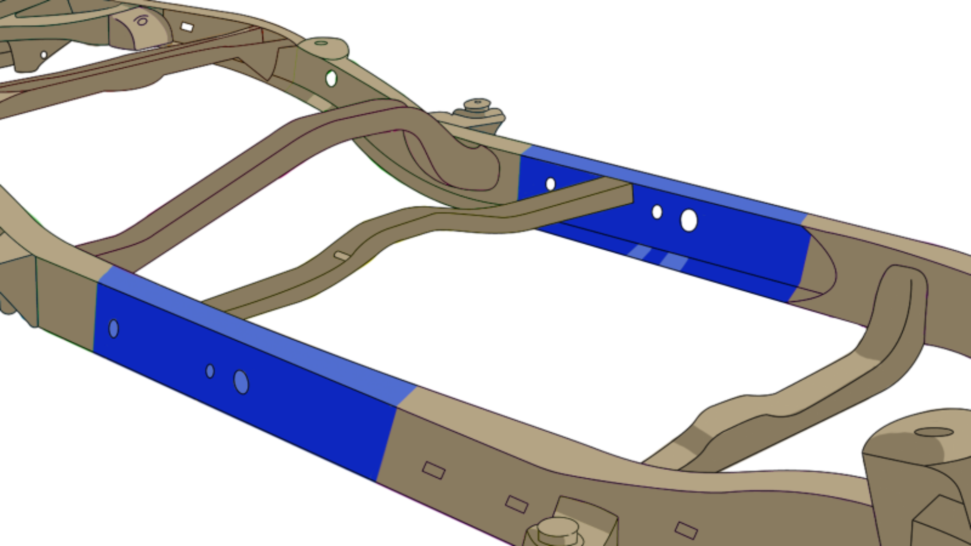 Picture of RustBuster RBR Center Frame Repair Kit - RB8624R