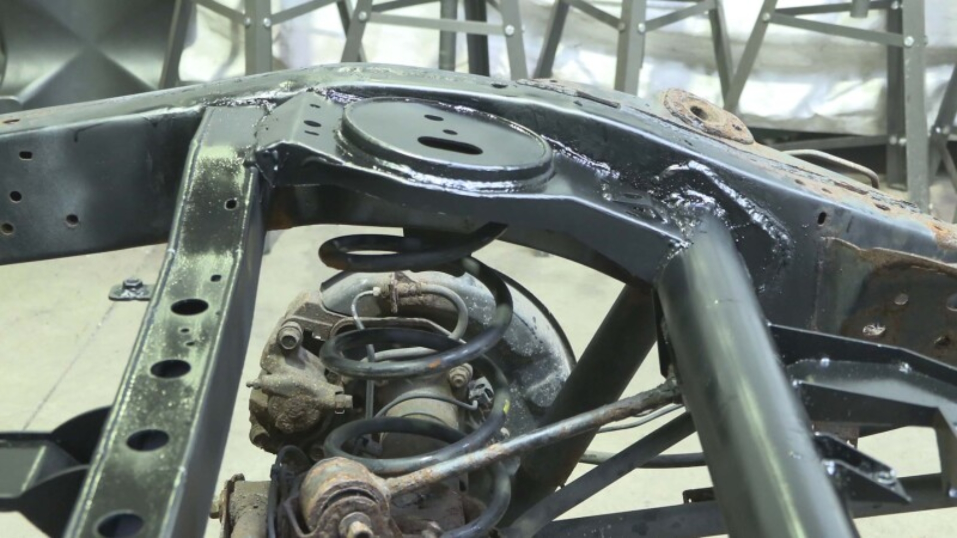 Picture of Rust Buster FJ Cruiser & 4Runner Rear Upper Coil Spring Bucket & Shock Mount - Left