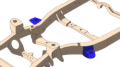 Picture of Rust Buster 4Runner & FJ Cruiser Front Body Frame Mount - Right