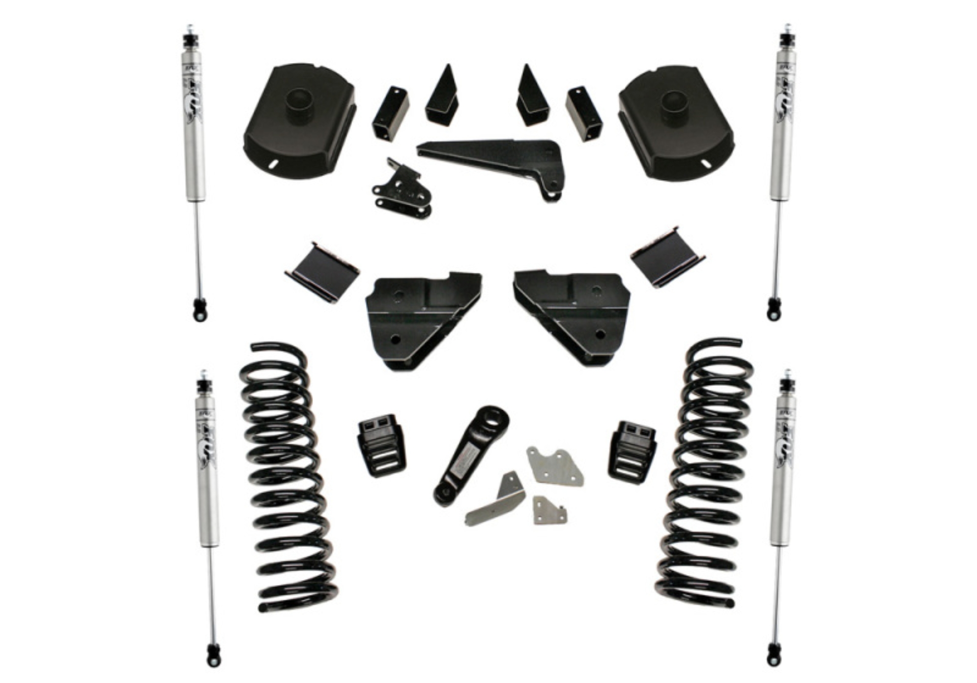 Picture of Superlift 14-18 Ram 2500 4WD Diesel 4in Lift Kit w/ Fox 2.0 Shocks/Radius Arm Drop Brackets