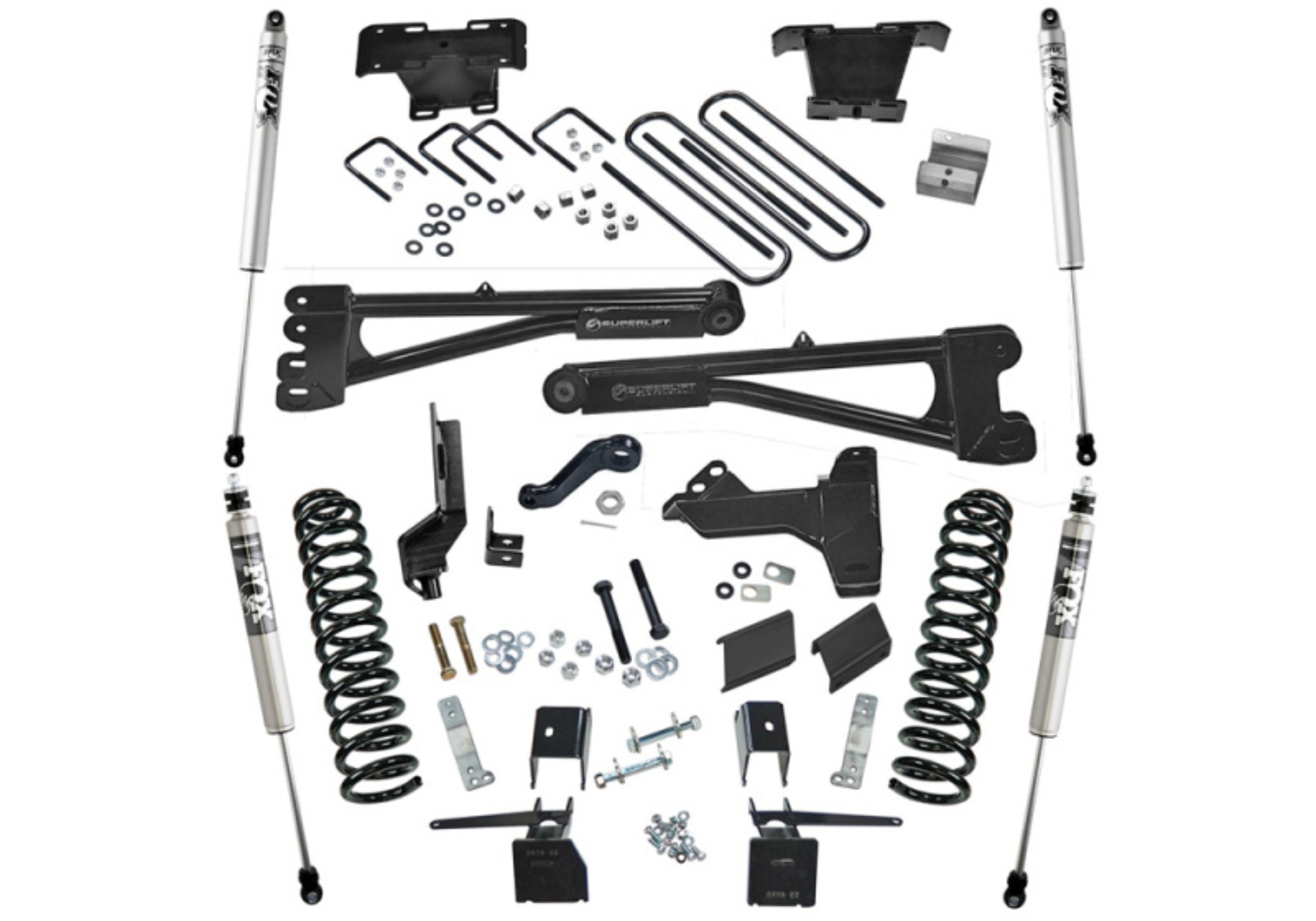 Picture of Superlift 17-20 Ford F-250/F-350 SuperDuty 4WD Diesel 6in Radius Arm Lift Kit w/ Fox 2.0 Shocks