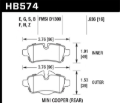 Picture of Hawk 07+ Mini Cooper Performance Ceramic Street Rear Brake Pads
