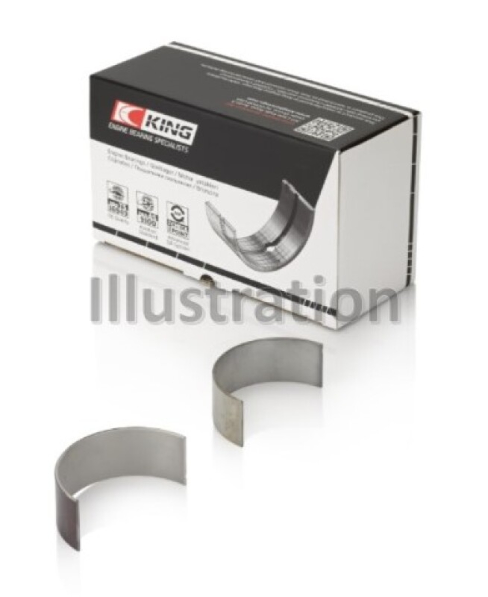 Picture of King Engine Bearings BMW N47 D20 A/N47S D20 D Sputter (Size +0.50mm) Connecting Rod Bearing Set