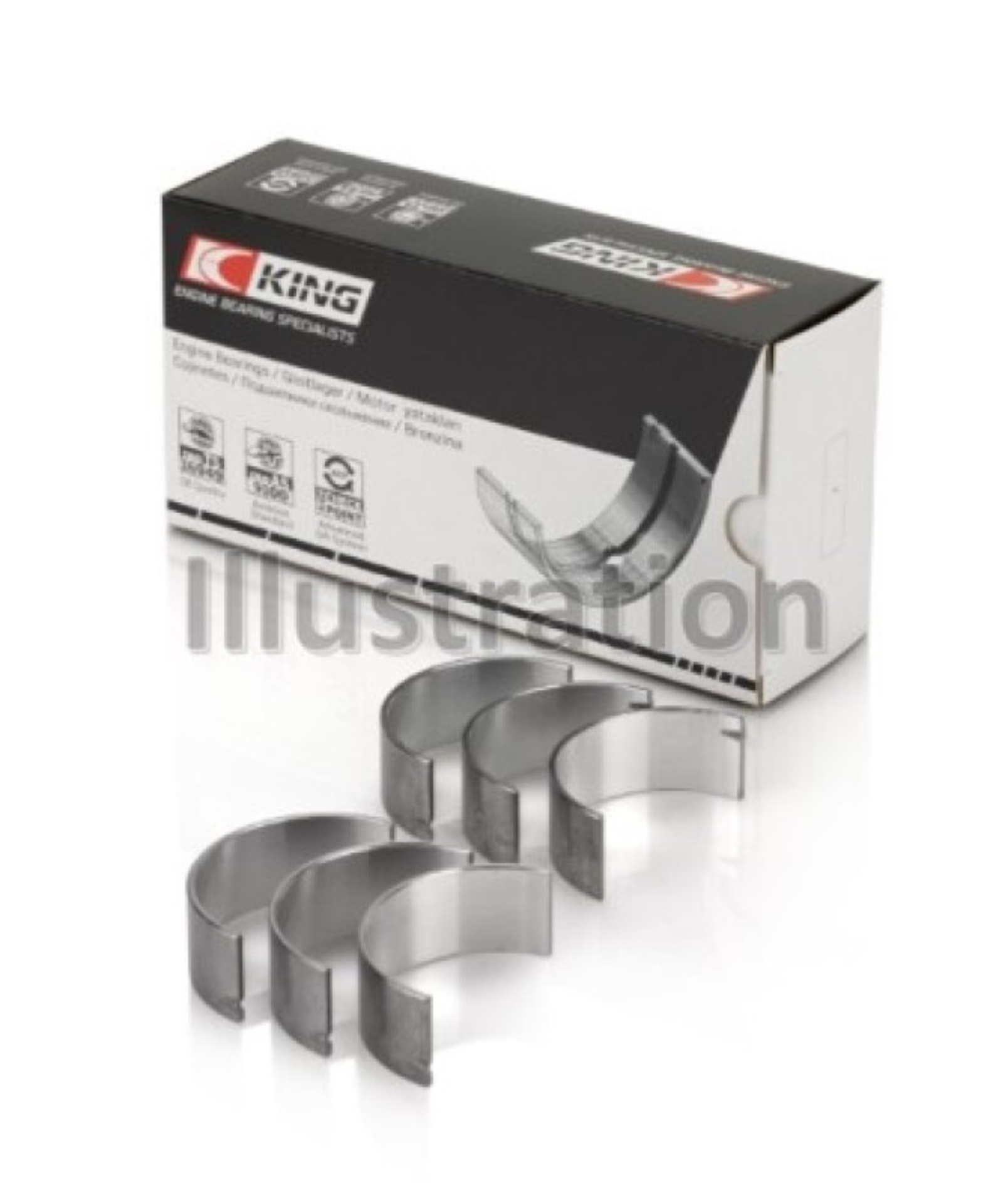 Picture of King Engine Bearings Smart M 132.910/930 (Size +0.50mm) Connecting Rod Bearing Set