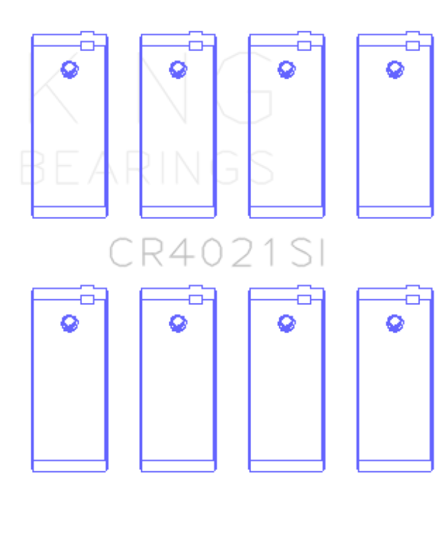 Picture of King Engine Bearings Escort 1.9 1987/89 (Size +0.75mm) Connecting Rod Bearing Set