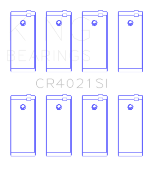 Picture of King Engine Bearings Escort 1.9 1987/89 (Size +1.0mm) Connecting Rod Bearing Set