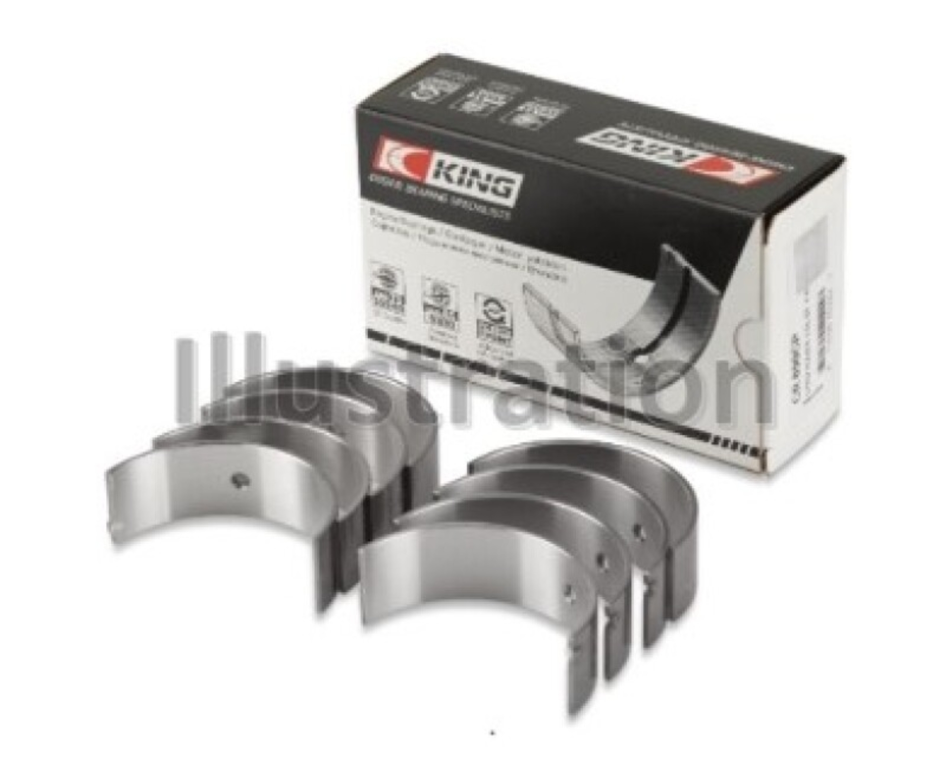 Picture of King Engine Bearings G.M.C. Saturn (Size +0.50mm) Connecting Rod Bearing Set