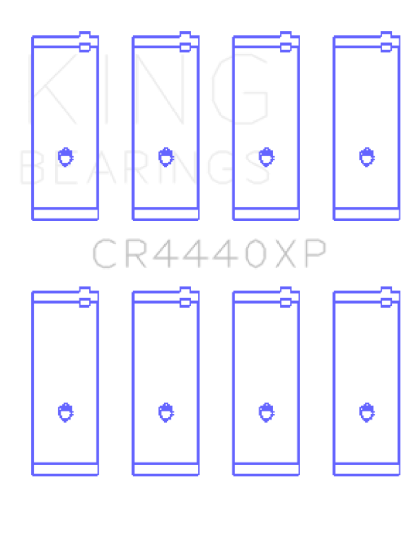 Picture of King Engine Bearings Ford Cortina 2000 Xl (Size +0.25mm) Connecting Rod Bearing Set