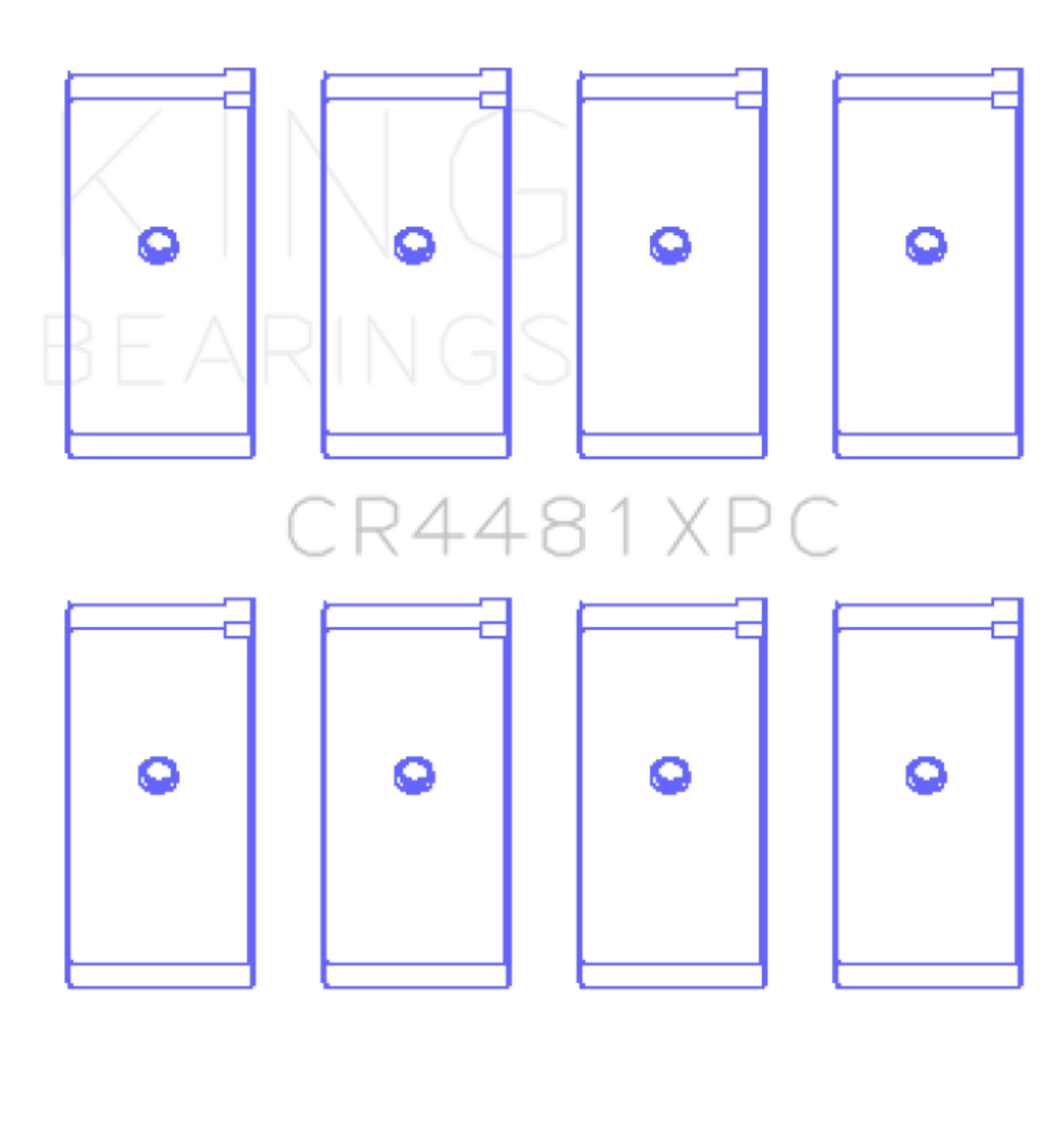 Picture of King Engine Bearings Mitsubishi 4G63/4G64/1992 (Size +.026mm) Connecting Rod Bearing Set