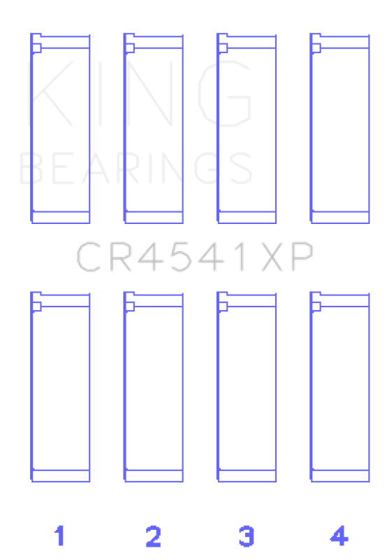 Picture of King Engine Bearings Honda F23A/F23Z/K20A3/16V (Size +0.25mm) Connecting Rod Bearing Set