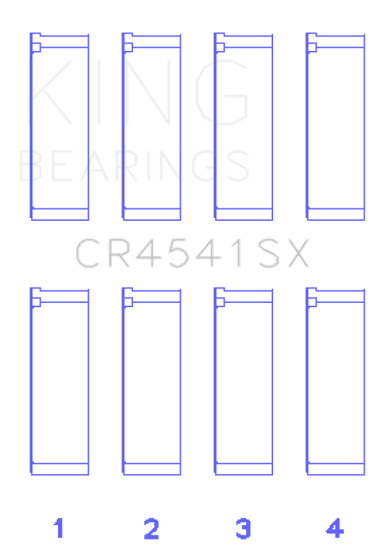 Picture of King Engine Bearings Honda F23A/F23Z/K20A3/16V (Size +0.50mm) Connecting Rod Bearing Set