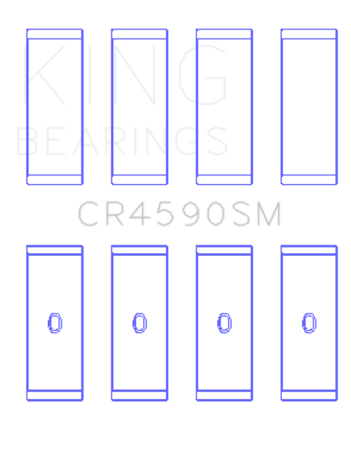 Picture of King Engine Bearings Audi Amb/Aum/Alt/Awa/Blr (Size +0.25mm) Connecting Rod Bearing Set