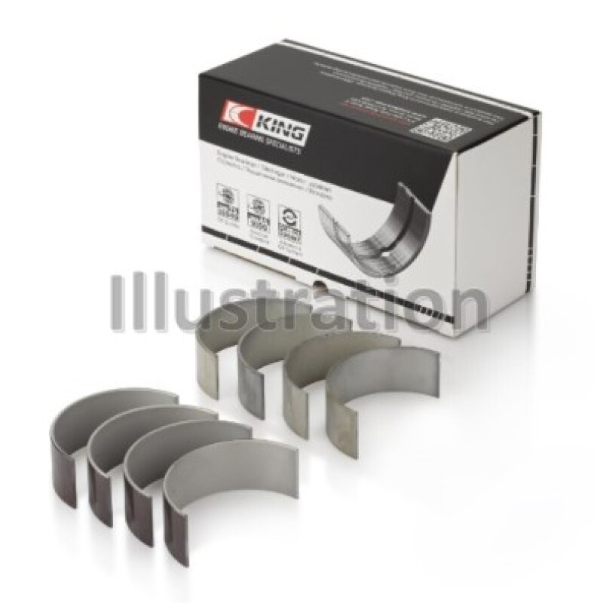 Picture of King Engine Bearings VW Azv/CfCA/Awx Sputter (Size +0.25mm) Connecting Rod Bearing Set
